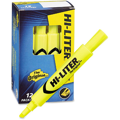 Avery Desk-Style, Fluorescent Yellow, 1 Count (AVE24000)