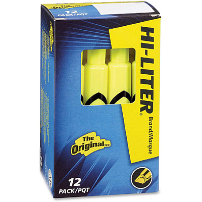 Avery Desk-Style, Fluorescent Yellow, 1 Count (AVE24000)