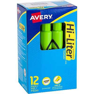 Avery Desk-Style, Fluorescent Green, 1 Count (AVE24020)