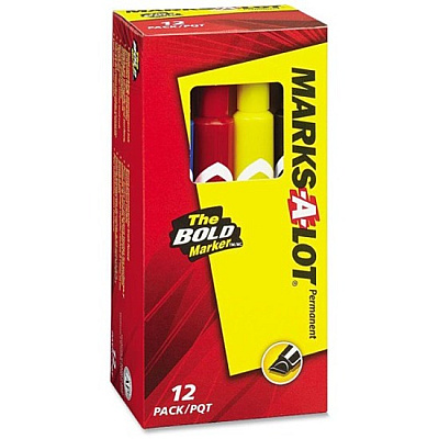 Avery Marks A Lot Permanent Markers - Large Desk-Style Size (AVE24800)