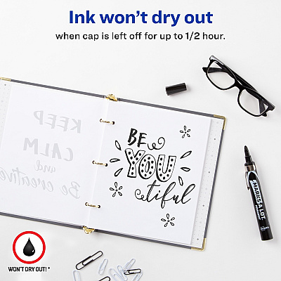 Avery Marks-A-Lot Desk-Style Permanent Markers (AVE24878)