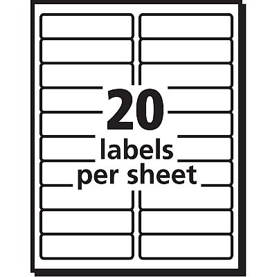 PRES-a-ply White Labels (AVE30601)