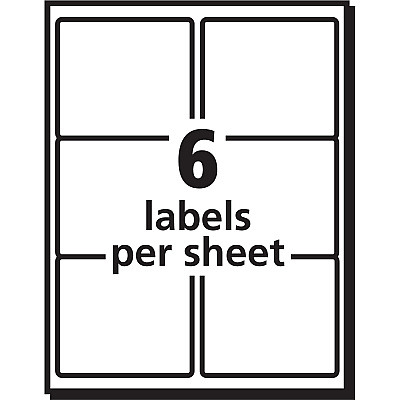 PRES-a-ply White Labels (AVE30604)