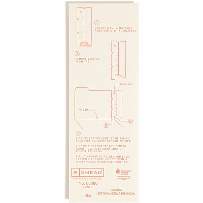 Smead Self-Adhesive End Tab Converters (SMD68080)