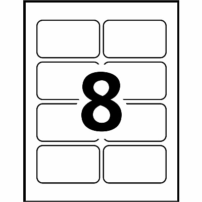 Avery Garment Friendly Clip Style Name Badge Kitfor Laser and Inkjet Printers (AVE74461)