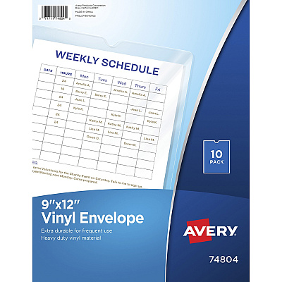 Avery Vinyl File Pocket (AVE74804)