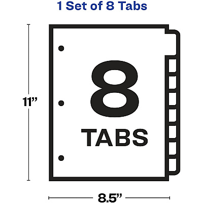 Avery Print & Apply Sheet Protector Dividers (AVE75501)