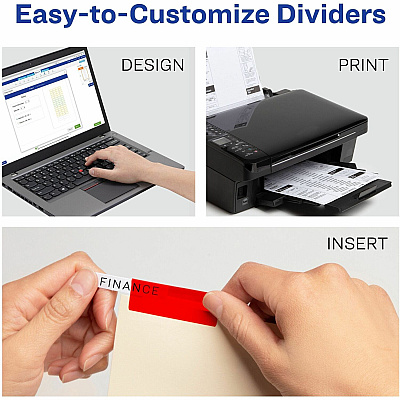 Avery Insertable 5-Tab Dividers (AVE81009)