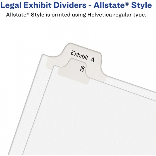 Avery Allstate Style EXHIBIT Tab Legal Dividers (82105)