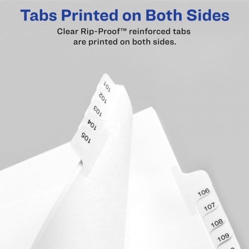 Avery Side Tab Individual Legal Dividers (82165)