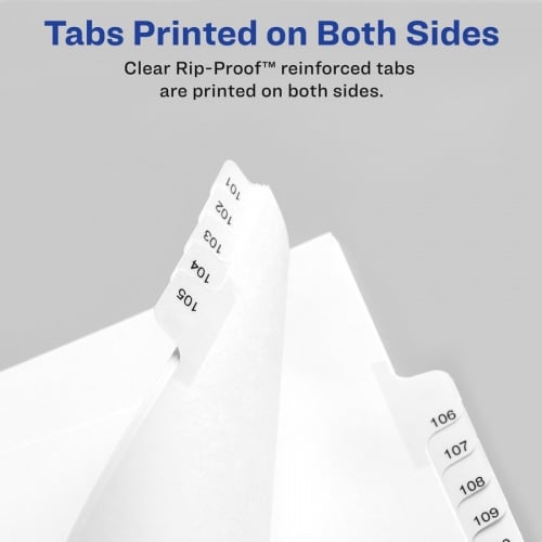 Avery Side Tab Individual Legal Dividers (82184)