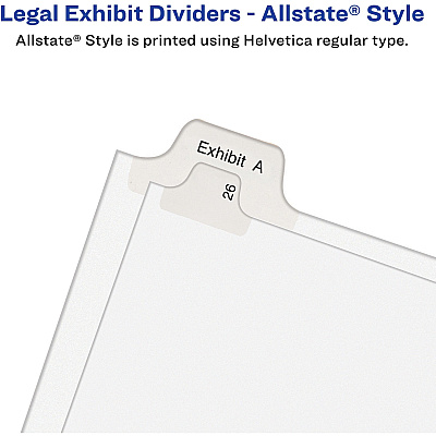 Avery Alllstate Style Individual Legal Dividers (AVE82200)