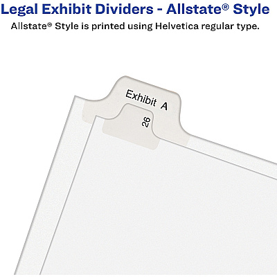 Avery Individual Legal Dividers Allstate(R) Style, Letter Size, Side Tab #9 (82207)