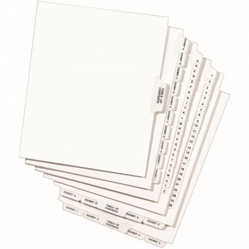 Avery Side Tab Individual Legal Dividers (82433)