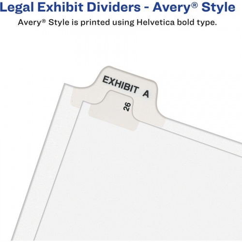 Avery Side Tab Individual Legal Dividers (82460)