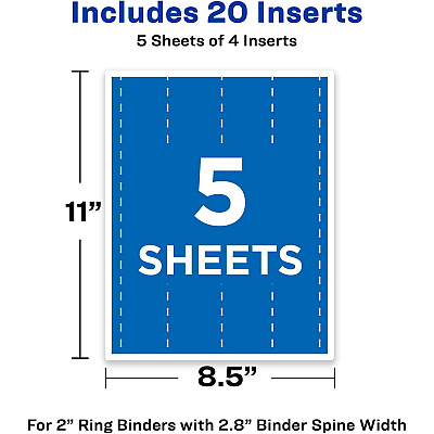 Avery Binder Spine Inserts (AVE89107)