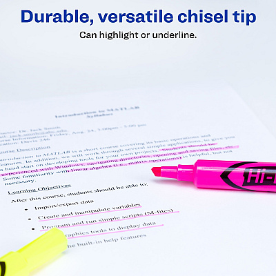 Avery Hi-Liter Desk-Style Highlighters (AVE98189)