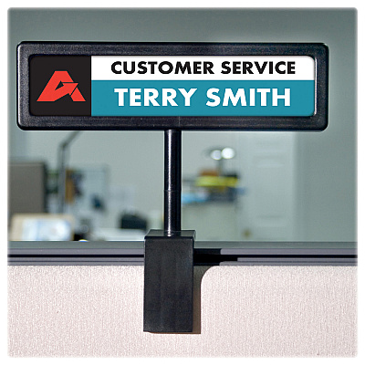 Advantus People Pointer Cubicle Sign (AVT75334)