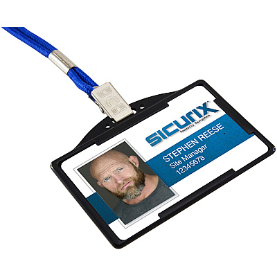 SICURIX Horizontal Black Frame ID Card Holder (BAU68310)