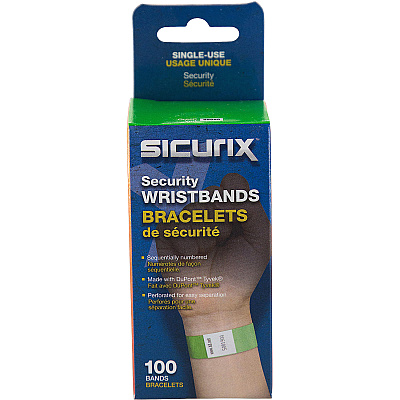SICURIX Standard Dupont Tyvek Security Wristband (BAU85060)