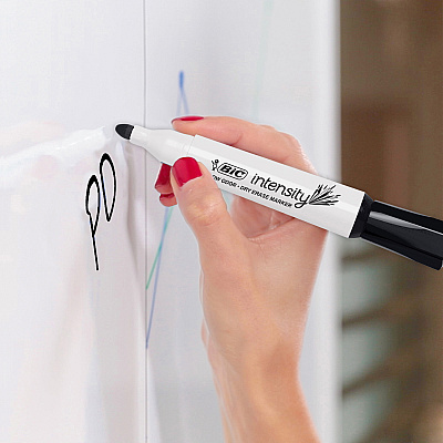 BIC Intensity Low Odor Dry Erase Markers (BICGDEM11BK)