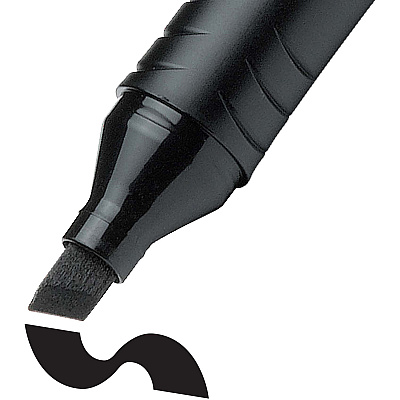 BIC Marking Chisel Tip Markers (BICGPMM11BK)