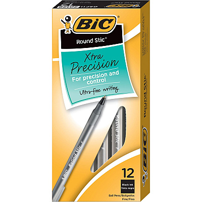 BIC Round Stic Ballpoint Pens (BICGSF11BK)