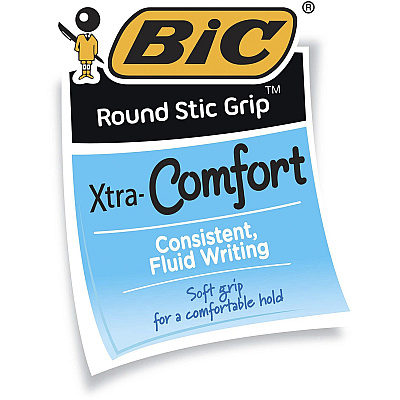 BIC Fine Point Round Stic Pens (BICGSFG11BK)