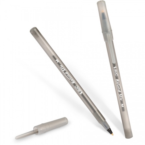 BIC Round Stic Ballpoint Pens (GSM11BK)
