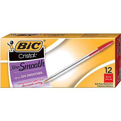 BIC Classic Cristal Ballpoint Pens (BICMS11RD)