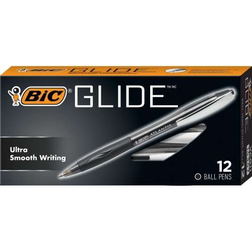 BIC Glide Retractable Pens (VCG11BK)