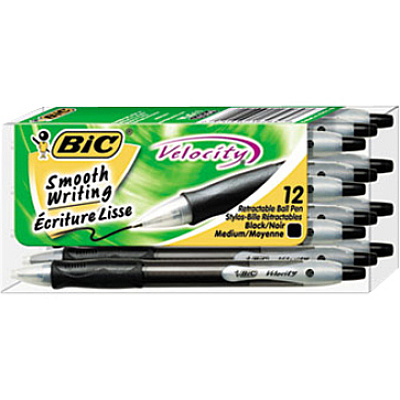 BIC Retractable Ballpoint Pens (BICVLG11BK)