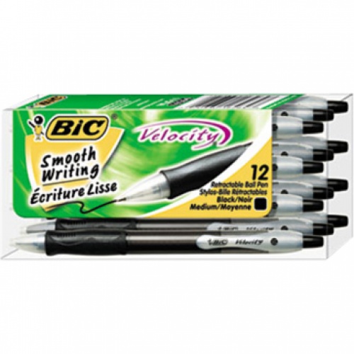 BIC Retractable Ballpoint Pens (VLG11BK)
