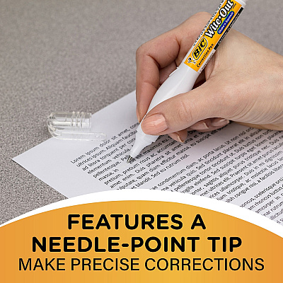 BIC Shake 'n Squeeze Correction Pen, White, 1 Pack (BICWOSQPP11)