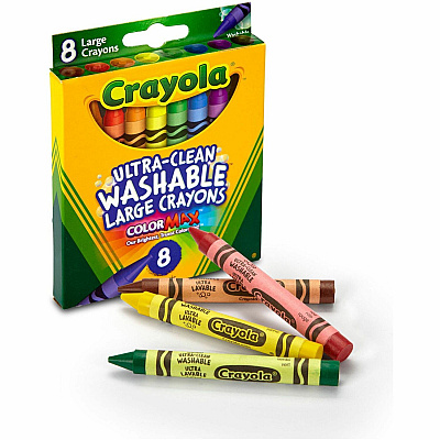Crayola Kid's 8 Count Large Washable Crayons (CYO523280)