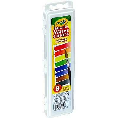 Crayola Educational Water Colors Oval Pans (CYO530080)