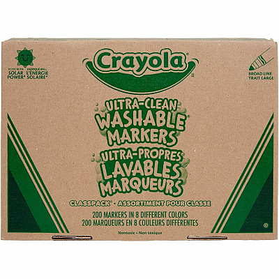 Crayola 8-Color Ultra-Clean Washable Marker Classpack (CYO588200)