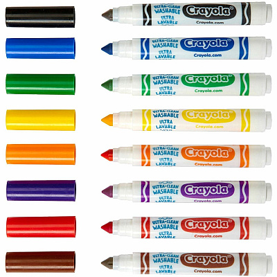 Crayola 8-Color Ultra-Clean Washable Marker Classpack (CYO588200)