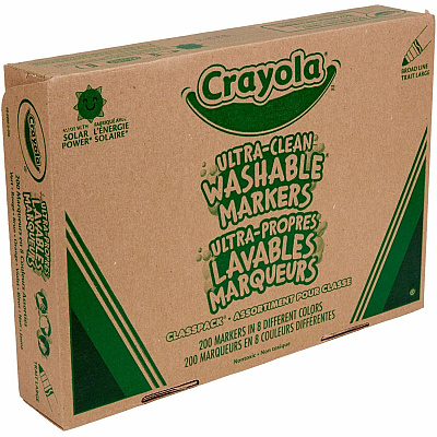 Crayola 8-Color Ultra-Clean Washable Marker Classpack (CYO588200)