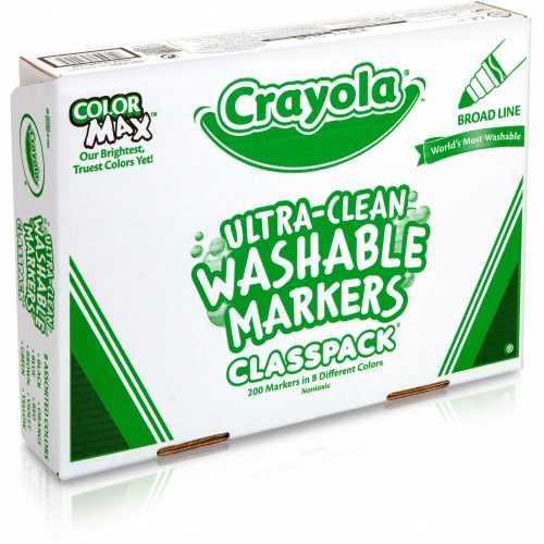 Crayola 8-Color Ultra-Clean Washable Marker Classpack (588200)