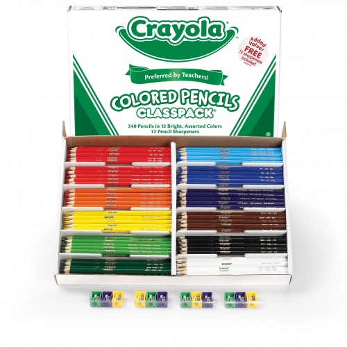 Crayola Colored Pencil Classpack in 12 Colors (688024)