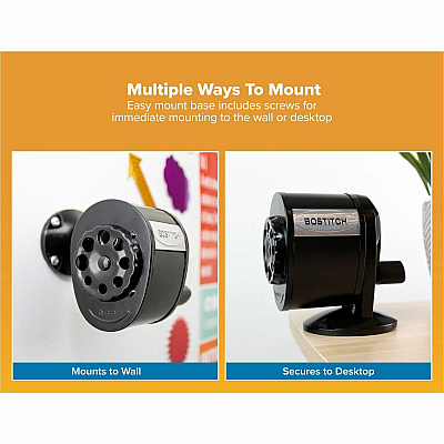 Bostitch Antimicrobial Manual Pencil Sharpener (BOSMPS1BLK)