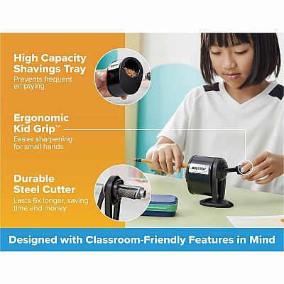 Bostitch Antimicrobial Manual Pencil Sharpener (BOSMPS1BLK)