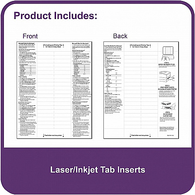 C-Line Heavyweight Poly Sheet Protectors with Index Tabs (CLI05550)