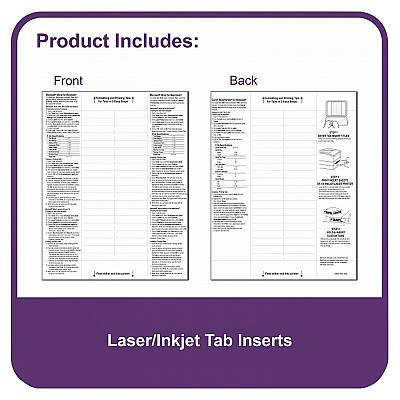 C-Line Heavyweight Poly Sheet Protectors with Index Tabs (CLI05557)