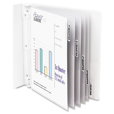 C-Line Heavyweight Poly Sheet Protectors with Index Tabs (CLI05557)
