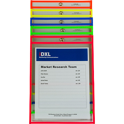 C-Line Neon Shop Ticket Holders, Stitched (CLI43910)