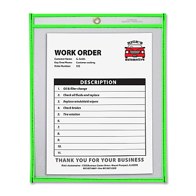 C-Line Neon Shop Ticket Holders, Stitched (CLI43913)