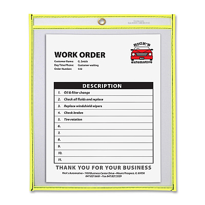 C-Line Neon Shop Ticket Holders, Stitched (CLI43916)
