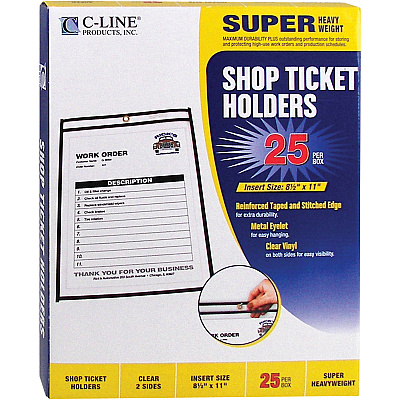 C-Line Shop Ticket Holders, Stitched (CLI46911)